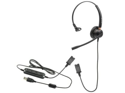 Căști cu fir call center Tellur Voice 510N, monoaural, USB, negru 4