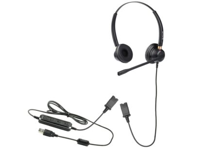 Căști cu fir call center Tellur Voice 520N, binaural, USB, negru 4