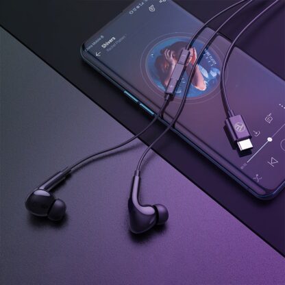 Căști in-ear cu fir Tellur Attune, Type-C, negru 3
