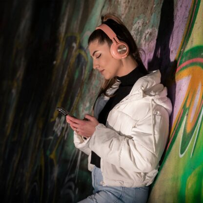 Căști Over-ear Bluetooth Tellur Feel, roz 9