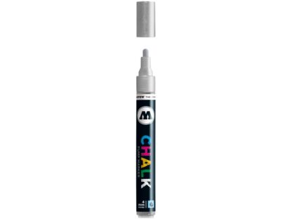 Chalk Marker „metallic” 4 mm - metallic silver 001 open
