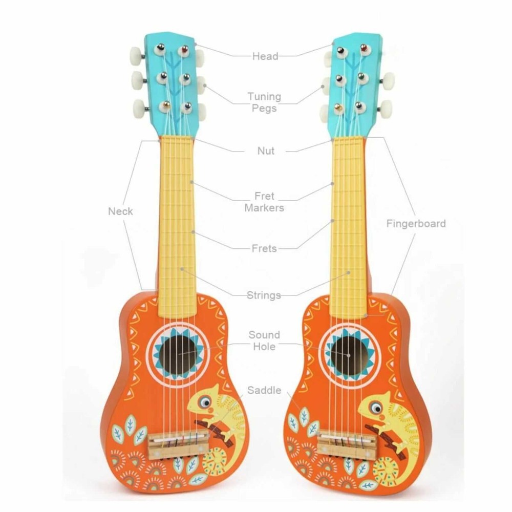Chitară din lemn pentru copii, Jucărie Muzicală 6