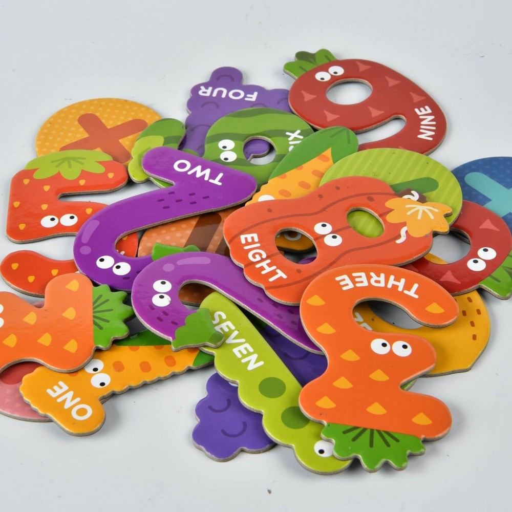 Cifre magnetice, 26 cifre și operații matematice, magnet pe tot spatele 4