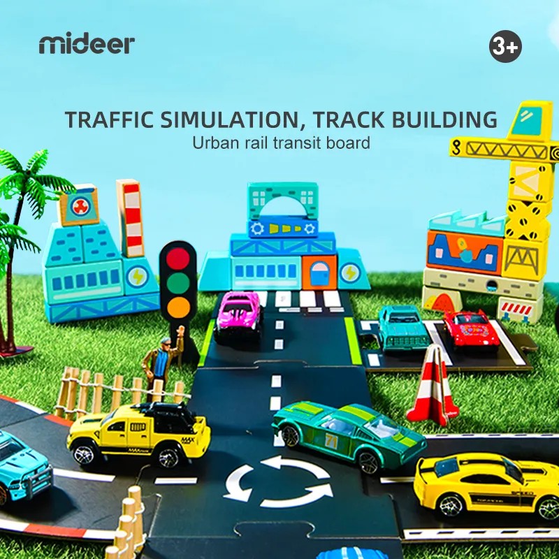 Circuit din carton, traseu auto, pentru jocul cu mașinuțele, ideal pentru jocurile de rol 5