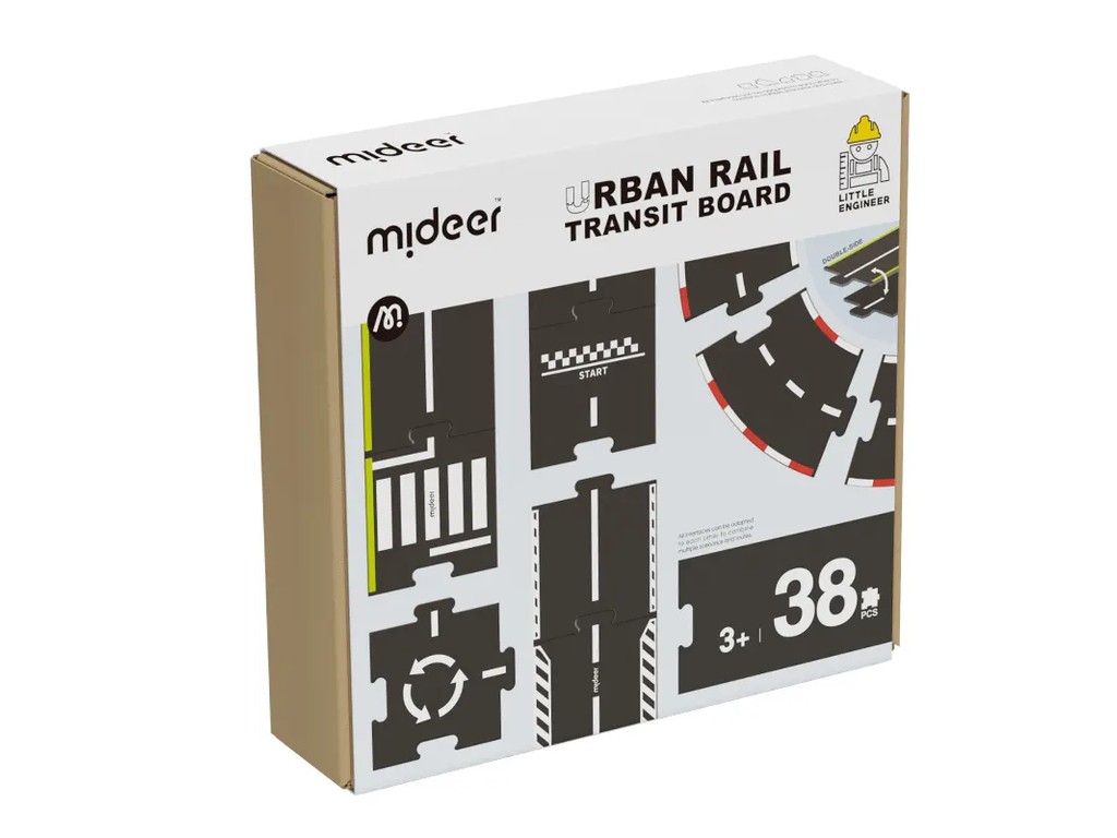 Circuit din carton, traseu auto, pentru jocul cu mașinuțele, ideal pentru jocurile de rol