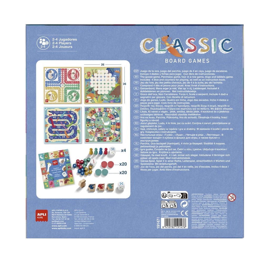 Classic Board Games, 4 in 1 2