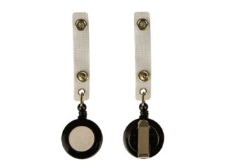 Clip cu fir retractabil negru