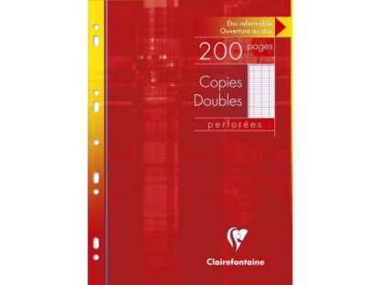 Coli albe duble A4 multiperforate, metric, 100 file, Clairefontaine