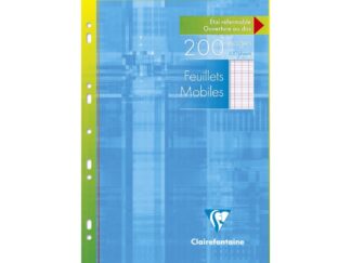 Coli albe simple A4 multiperforate, metric, 100 file, Clairefontaine
