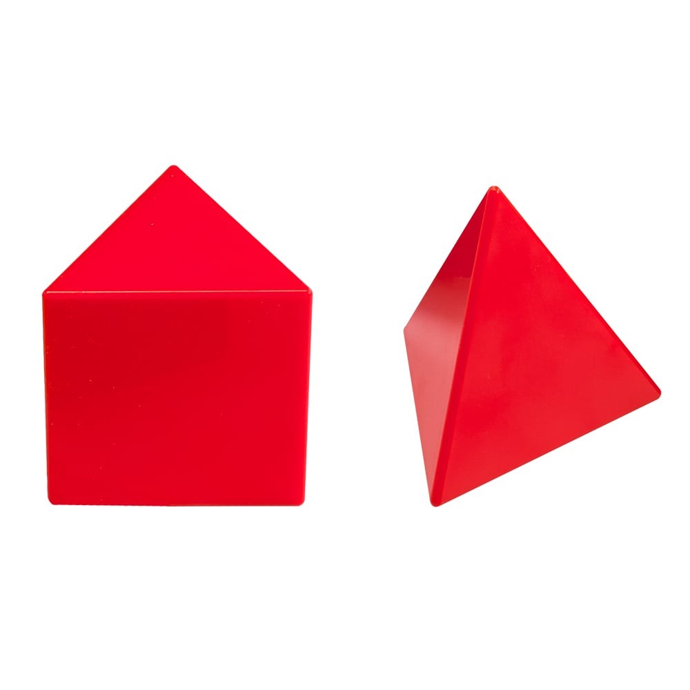 Corpuri geometrice din plastic, 12 bucăți 8 cm 5