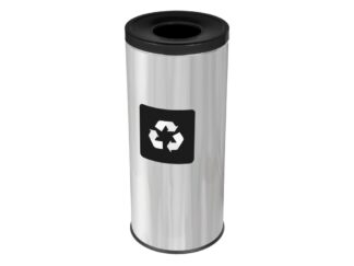 Coș inox colectare selectivă Eko Prestige 45 L - Negru