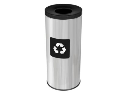 Coș inox colectare selectivă Eko Prestige 45 L - Negru