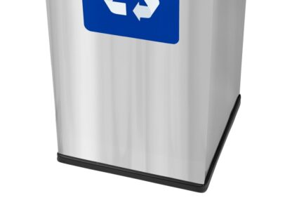 Coș inox colectare selectivă Eko Square Prestige 60 L - Albastru 4