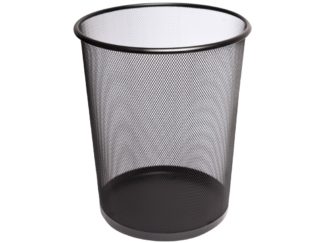 Coș metalic pentru hârtii negru