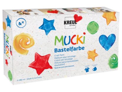 Craft Paint Mucki, set 6 x 80 ml