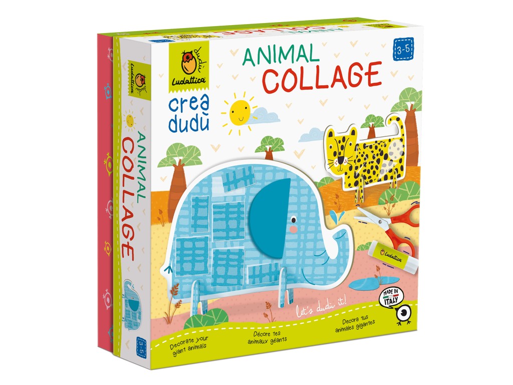 Creează cu mine, joc îndemânare Colaje cu animale, Ludattica, 3-5 ani