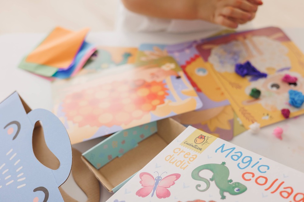 Creează cu mine, joc îndemânare Colaje magice, Ludattica, 3-5 ani 11