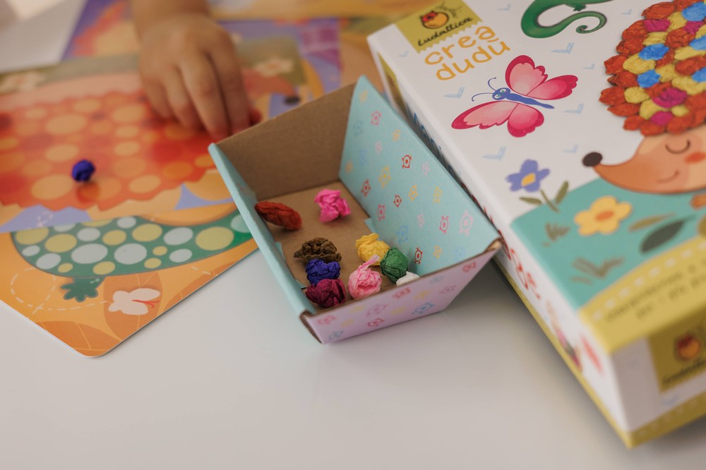 Creează cu mine, joc îndemânare Colaje magice, Ludattica, 3-5 ani 13