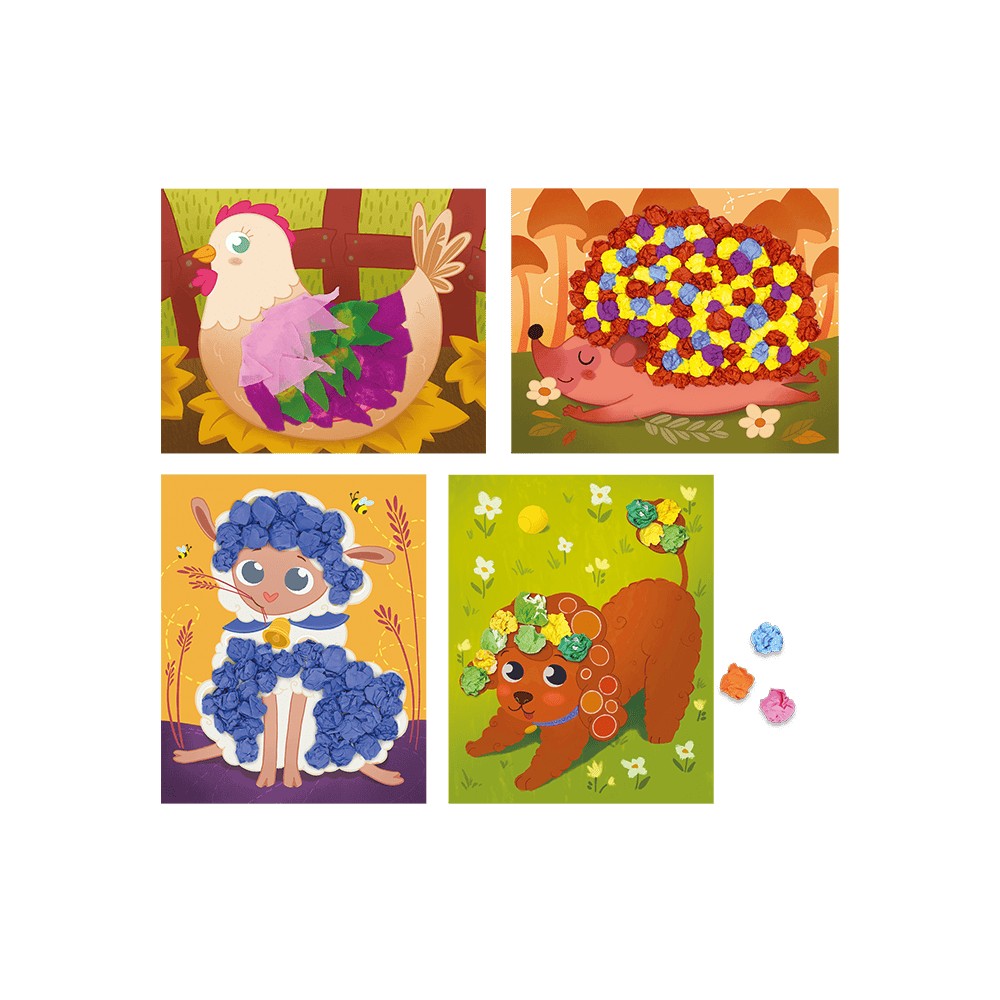 Creează cu mine, joc îndemânare Colaje magice, Ludattica, 3-5 ani 2