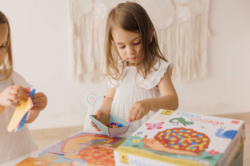 Creează cu mine, joc îndemânare Colaje magice, Ludattica, 3-5 ani 4