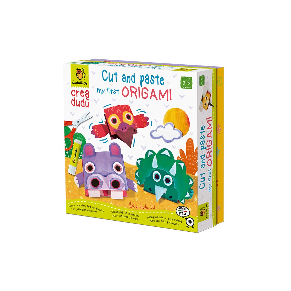 Creează cu mine, joc îndemânare Taie și lipește primul meu origami, Ludattica, 3-5 ani 2