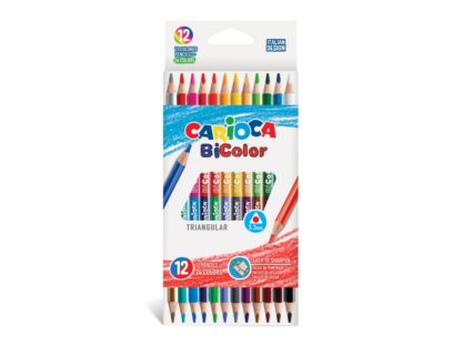 Creioane color Carioca Bi-Color 12/set