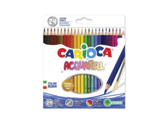 Creioane colorate CARIOCA Aquarell 24/set, în cutie carton