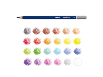 Creioane colorate CARIOCA Aquarell 24/set, cutie culori