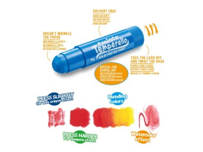 Creion-tempera Temperello 6/set caracteristici