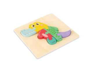 Crocodil Puzzle încastru din lemn