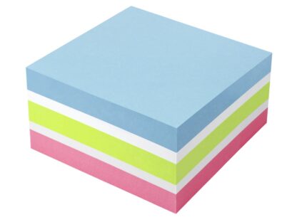 Cub notes adeziv 75 x 75 mm, multicolor, Info Notes model