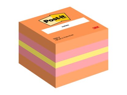 Cub Notes adeziv Post-it® Neon 51 roz/galben