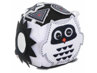 Cub senzorial cu texturi, contraste și activități pentru bebeluși 0 2 ani, 13 x 13 x 13 cm, soft busy block