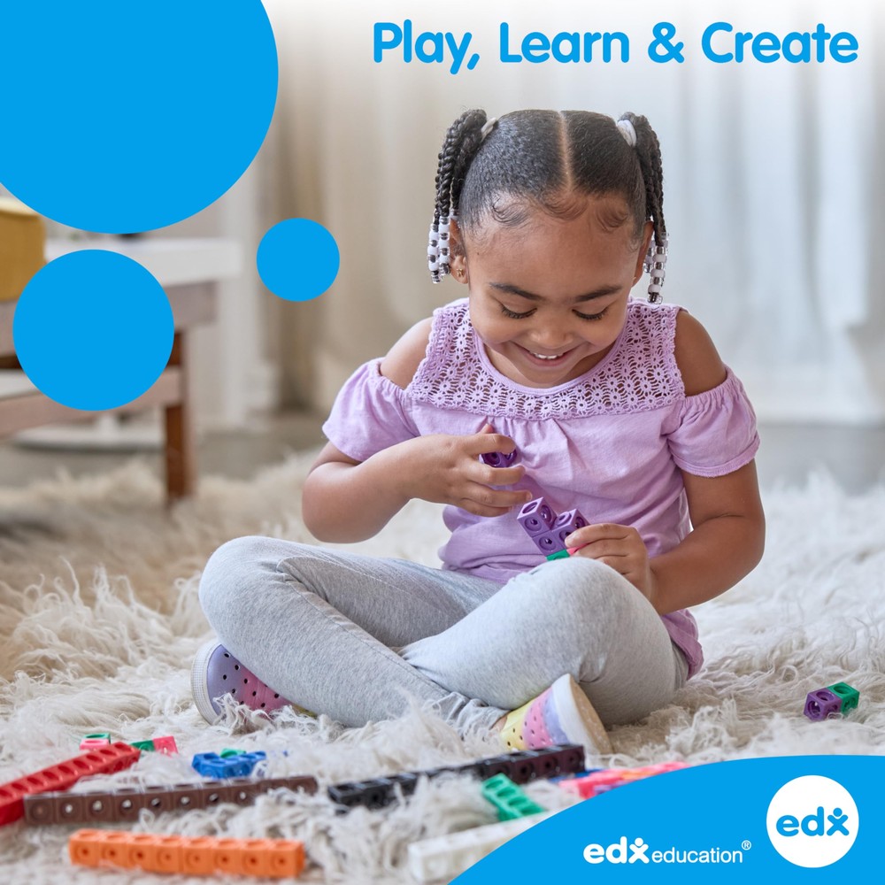 Cuburi interconectabile Green-n-Learn 100 bucăți 3