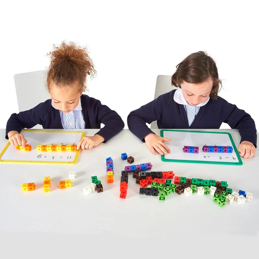 Cuburi interconectabile Green-n-Learn 100 bucăți 4