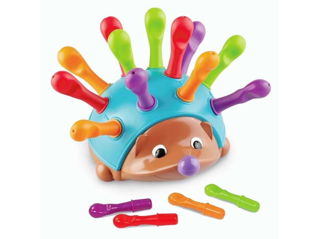 Culorile Ariciului, Jucărie motricitate și sortare culori, Arici cu Țepi, Ariciul Spike 18 luni+