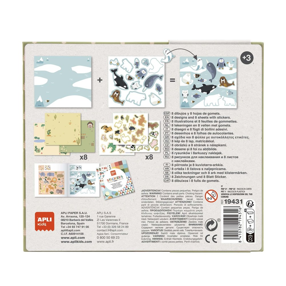 Cutia mea de Stickere Animalele și Habitatul lor 2