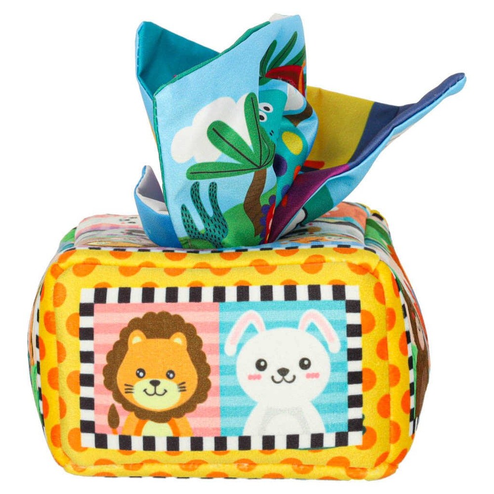 Cutie cu Șervețele Colorate, Senzorială, Montessori, 6 Luni+, Jucărie Bebeluși 10