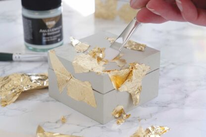 Deco-set Leaf Metal Golden Elegance Kreul 5
