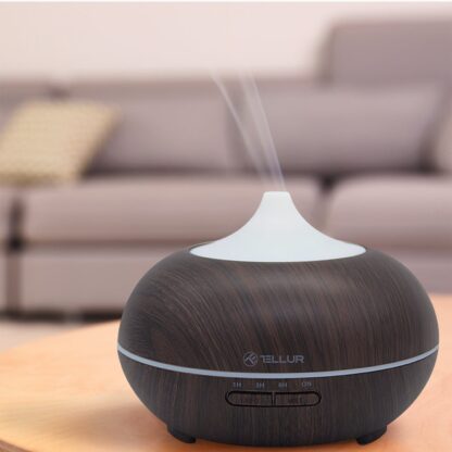 Difuzor Aromaterapie WiFi Tellur Smart, 300ml, LED, Maro închis 4