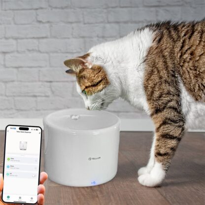 Dispenser apă animale WiFi Tellur Smart, 2L, Alb 5