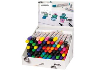 Display marker pentru textile KREUL vârf Mediu 78 buc