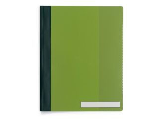 Dosar plastic șină cu etichetă Durable verde