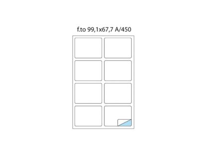 Etichete cu colțuri rotunde A/450