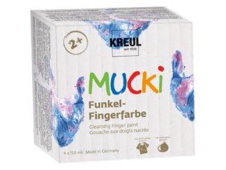 Finger Paint Gleaming Mucki, set 4 x 150 ml