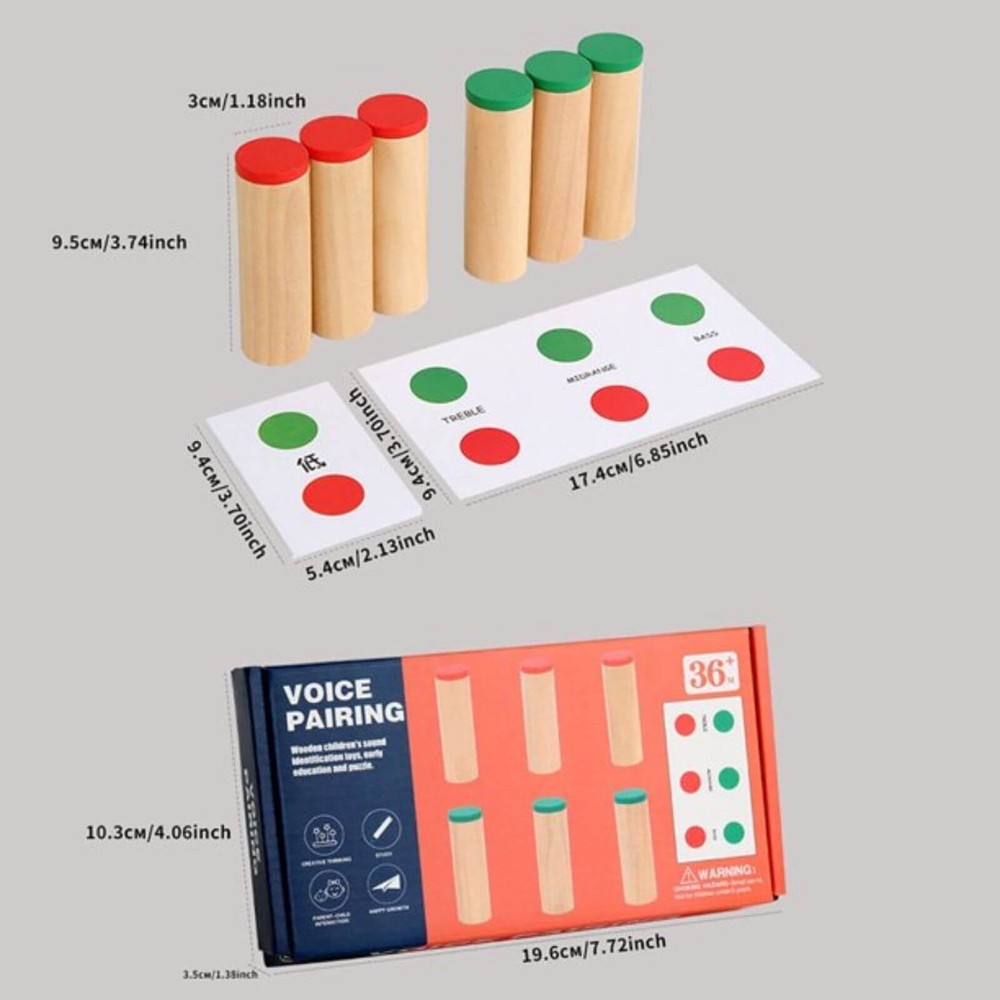 Găsește sunetul pereche, Joc Senzorial Montessori, Dezvoltă Simțul Auditiv 8