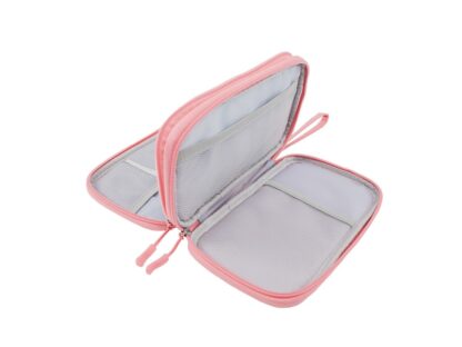 Geantă Tellur pentru organizare cabluri și accesorii, 21 x 12,5 x 6 cm, poliester, roz 6
