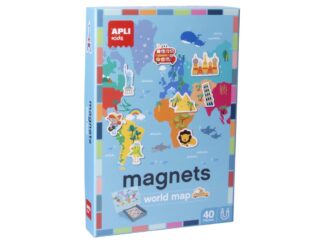 Harta Lumii magnetica, 40 piese, 28 x 36 cm