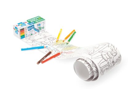 Hârtie Mini Coloring Roll Carioca 85x10 cm Jungle exemplu