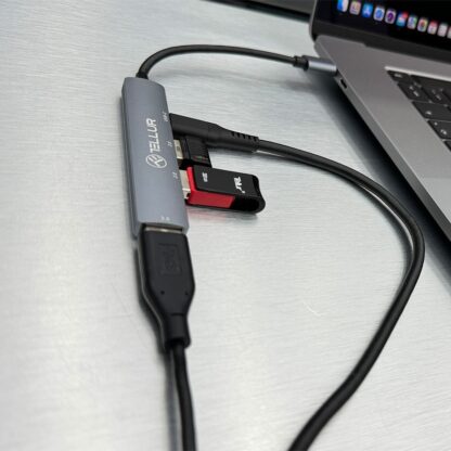 Hub USB-C 3.1 Tellur, 2xUSB 2.0 + 1xUSB-C + 1xUSB 3.0, aluminiu, gri 4